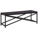 vidaXL Tuinbank 120 cm poly rattan zwart, Verzenden, Nieuw