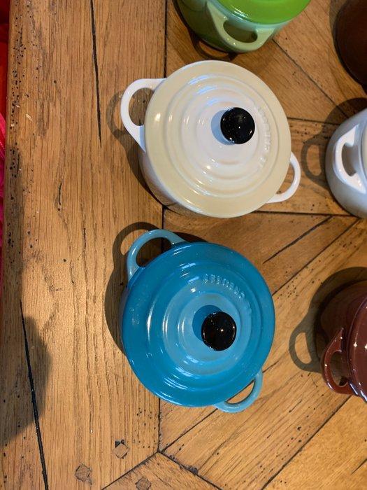 Le Creuset - Pan (6) - Mini cocotte - Emaille, Keramiek -, Antiek en Kunst, Antiek | Keukengerei