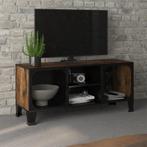 vidaXL Meuble TV Marron rustique 105x36x47 cm Métal et, Maison & Meubles, Verzenden, Neuf