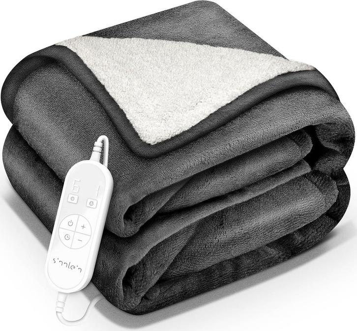 Elektrische deken - Warmtedeken - 1 persoons - 180x200 cm -, Huis en Inrichting, Woonaccessoires | Plaids en Woondekens, Nieuw