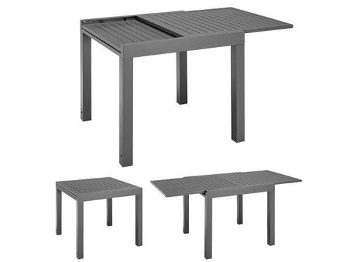 Veiling - Uitklapbare Tuintafel Laki - 80 x 80 cm - Antracie, Tuin en Terras, Tuintafels, Nieuw