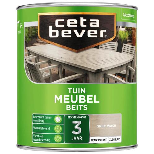 NIEUW - Cetabever Tuinmeubelbeits, grey wash - 750 ml, Bricolage & Construction, Bois & Planches, Envoi