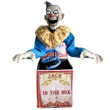 Halloween Decoratie Jack In The Box Clown 180cm beschikbaar voor biedingen
