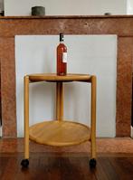 Bijzettafel - Chariot met twee planken - Plastic, Vurenhout