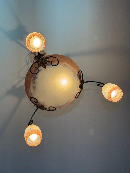 Plafondlamp - Glas, Antiek en Kunst, Kunst | Designobjecten