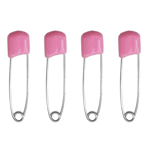 Fako Bijoux® - 4 Veiligheidsspelden Met Beschermkap -, Handtassen en Accessoires, Broches, Verzenden