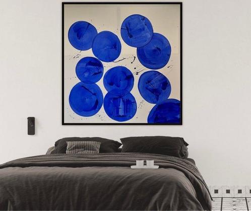 Stefanie Raus - Tanz der blauen Sphären II 510 XXL, Antiek en Kunst, Kunst | Schilderijen | Modern