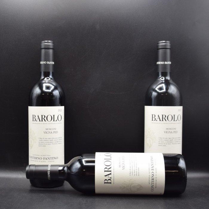 2021 Conterno Fantino, Mosconi - Vigna Ped - Barolo - 3, Verzamelen, Wijnen