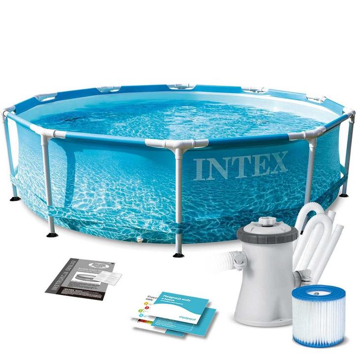 Intex Zwembad 305cm | Retour Deal | -40%, Tuin en Terras, Zwembaden, 200 tot 400 cm, Rond, Nieuw, Opzetzwembad, Minder dan 80 cm