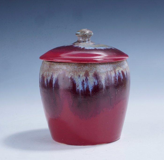 Faienceries de Thulin - Pot - Art Deco schaal met polychroom, Antiek en Kunst, Kunst | Designobjecten