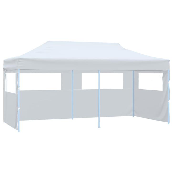 vidaXL Partytent pop-up met zijwanden 3x6 m staal wit, Tuin en Terras, Partytenten, Nieuw, Verzenden