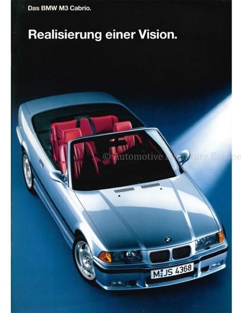 1994 BMW M3 CABRIO BROCHURE DUITS, Boeken, Auto's | Folders en Tijdschriften, Ophalen of Verzenden