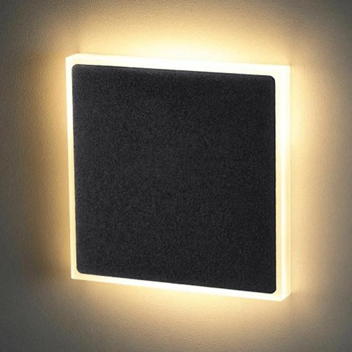 Zwart Opzetstuk voor Trapverlichting licht rondom, Huis en Inrichting, Lampen | Wandlampen, Nieuw, Verzenden