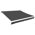 vidaXL Luifeldoek 400x300 cm canvas antraciet, Verzenden, Nieuw