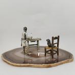 Beeldje, Bottega del Falegname - 9 cm - .800 zilver, Antiek en Kunst