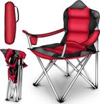 TRESKO® Campingstoel - Visstoel - Vouwstoel - Rood, Verzenden, Nieuw