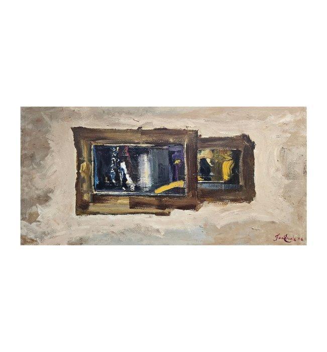 Spanish School (XX) NO RESERVE - XL - Interior composition, Antiquités & Art, Art | Peinture | Classique
