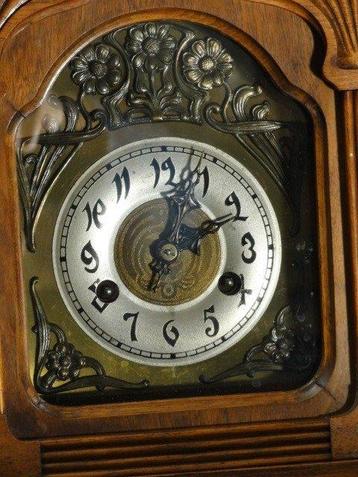 Tafelklok, Junghans Jugendstil - Hout - 1930-1940, Antiek en Kunst