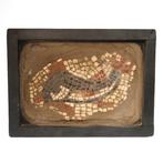 Oud-Romeins Steen Mozaïekpaneel met dolfijn