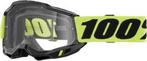 100% Accuri 2 Crossbril Fluor Geel - clear lens ( 2025 colle, Motoren, Verzenden, Nieuw