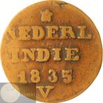 Nederlands-Indië. Willem I. 2 Cent 1835 V jaartalwijziging, Postzegels en Munten