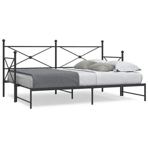 vidaXL Slaapbank met onderschuifbed zonder matras 75x190cm, Huis en Inrichting, Slaapkamer | Bedden, Nieuw, Verzenden