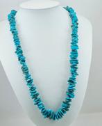 Turquoise - Verguld, Zilver - Halsketting - Turquoise, Antiek en Kunst, Curiosa en Brocante