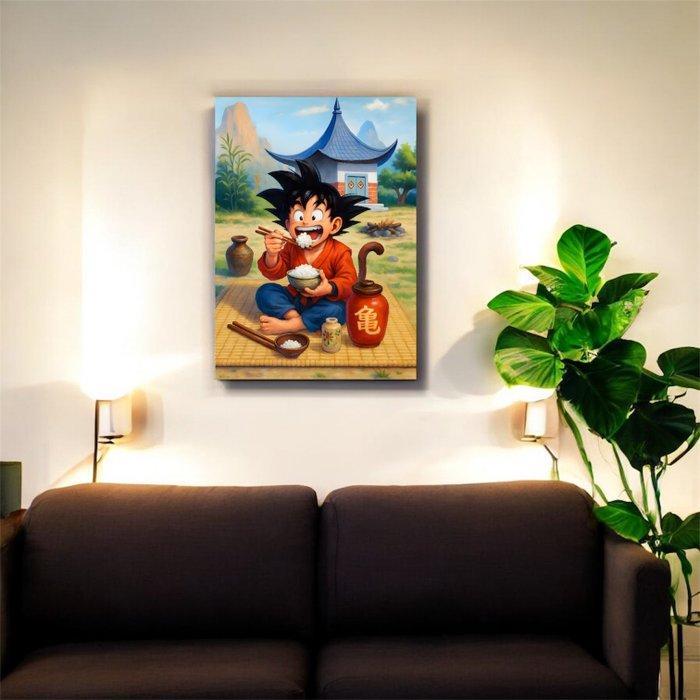 Makayhos - [Canvas] Little Warrior’s Feast – Kid Goku, Games en Spelcomputers, Spelcomputers | Overige Accessoires