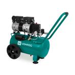 Stille Compressor – 57,5dB | 24 L - Olievrij – 750W – Groen, Doe-het-zelf en Bouw, Compressors, Verzenden, Nieuw