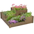 Kruidenbak - 3 niveaus - Groentebed - Bruin, Tuin en Terras, Bloembakken en Plantenbakken, Ophalen of Verzenden, Nieuw