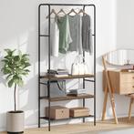vidaXL Kledingrek met planken Oud hout 77 x 30 x 171 cm, Huis en Inrichting, Verzenden, Nieuw