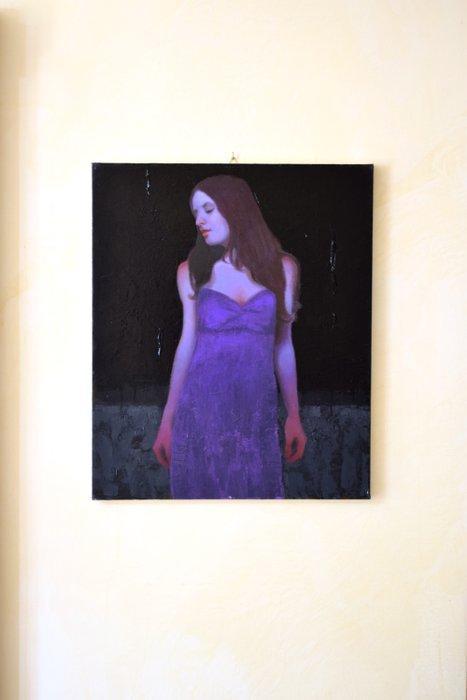 Luigi Lombardo - Notte destate, Antiek en Kunst, Kunst | Schilderijen | Modern