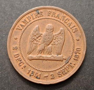 France. Napoléon III. 5 Centimes (module) 1870. Monnaie