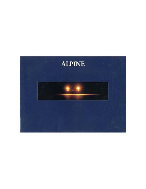 1992 ALPINE A610 TURBO BROCHURE FRANS, Boeken, Auto's | Folders en Tijdschriften
