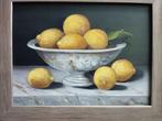 Franco Bencivenga (1953) - Vaso di marmo con limoni, Antiek en Kunst, Kunst | Schilderijen | Klassiek
