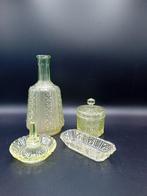 Scailmont - Kaptafelset (4) - Glas - Uranium toiletset, Antiek en Kunst