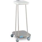 Afvalzakhouder | RVS | Klapdeksel | Wielen (Geremd) |, Verzenden, Nieuw in verpakking