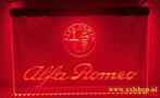 Alfa romeo neon bord lamp LED  verlichting reclame lichtbak, Huis en Inrichting, Verzenden, Nieuw