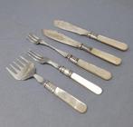 Bestekset (5) - Verzilverd, parelmoer