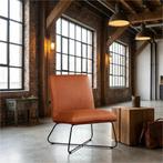 Leren fauteuil Less, Huis en Inrichting, Fauteuils, Industrieel, Modern, Scandinavisch, Nieuw, Ophalen of Verzenden, 50 tot 75 cm