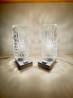 Lampe - Cristal - Une paire de lampes de table ou de chevet