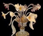 Lampe - Vitre de Murano fleurs soufflées 52 x 40 œuvre dart, Huis en Inrichting, Nieuw