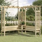 vidaXL Hoekpergola met bank geïmpregneerd grenenhout, Tuin en Terras, Verzenden, Nieuw