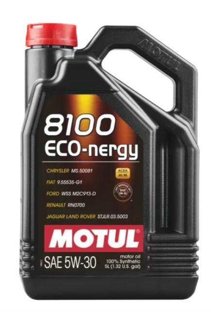 Motul 5W30 8100 Econergy 5 liter, Auto diversen, Onderhoudsmiddelen, Ophalen of Verzenden