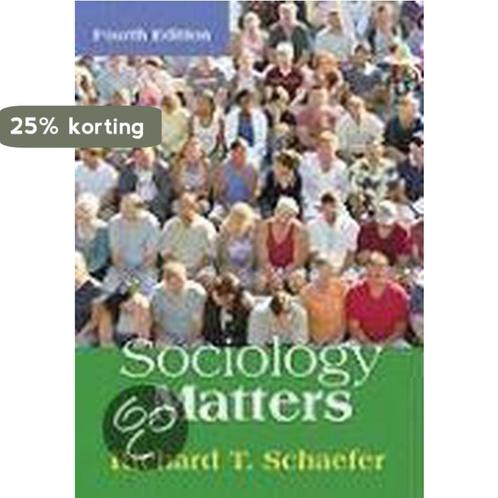 Sociology Matters 9780073404318 Richard T. Schaefer, Boeken, Taal | Engels, Gelezen, Verzenden