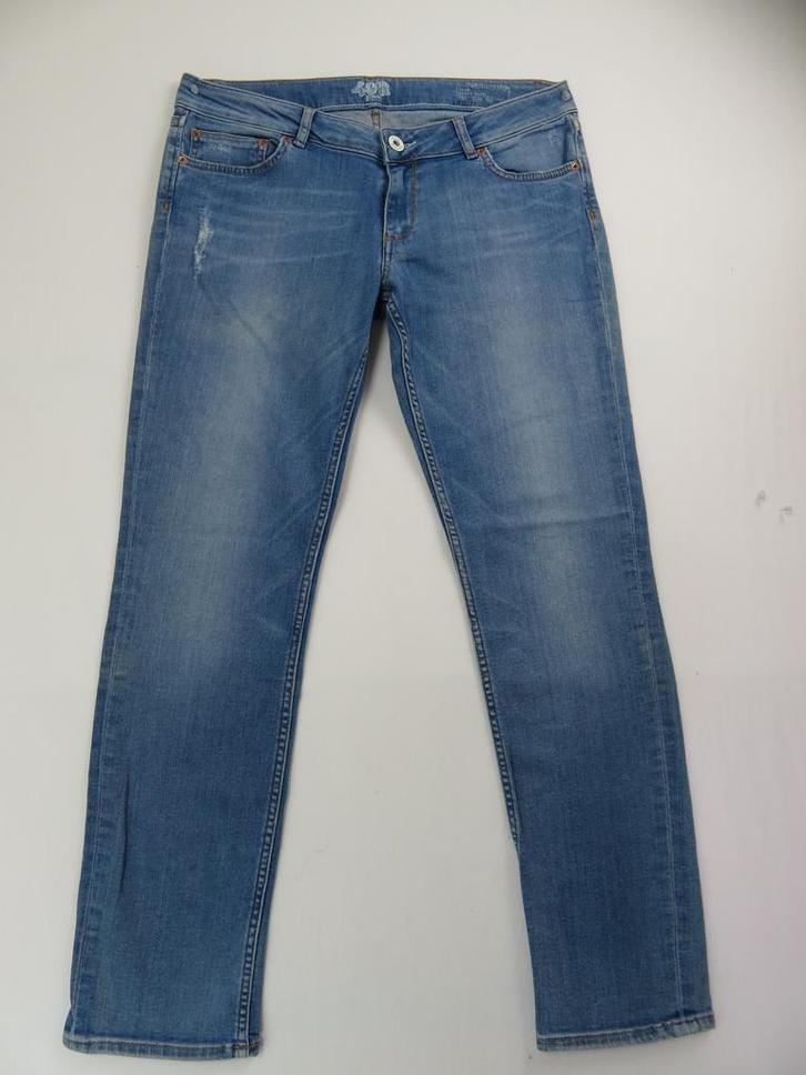 Boyfriend Jeans blauw relaxed maat 28 - trendy nieuw, Kleding | Dames, Broeken en Pantalons, Lang, Blauw, Maat 38/40 (M), Nieuw