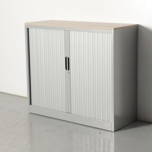 Lensvelt roldeurkast, aluminium, 105 x 120 cm, incl. 2 le..., Huis en Inrichting, Kasten | Roldeurkasten en Archiefkasten, Gebruikt