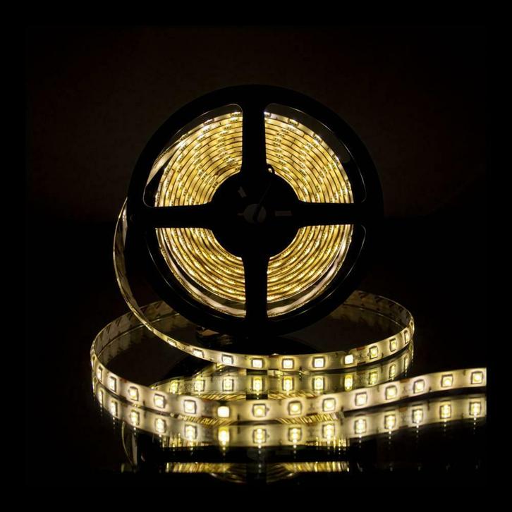 LED Strip 5M 60 LED's / M 14,4W 12V IP65 Waterdicht Warm Wit, Huis en Inrichting, Lampen | Losse lampen, Nieuw, Verzenden