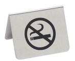 Signe de Table No Smoking INOX | Imprimé 2 faces | 55x(H)45m, Maison & Meubles, Cuisine | Ustensiles de cuisine, Ophalen of Verzenden