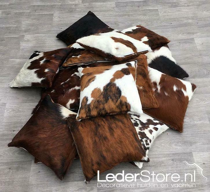 Lederstore.nl | Koeienhuid kussens en dierenhuid sierkussens, Huis en Inrichting, Woonaccessoires | Kussens, Overige kleuren, Nieuw